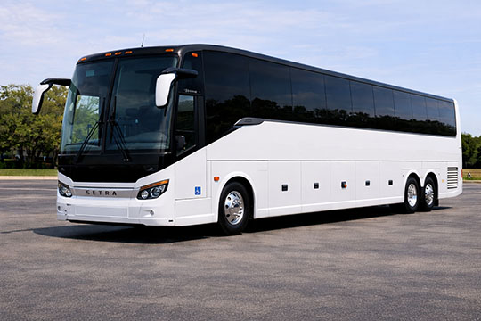 56-passenger charter bus available for charter in Boardman, OR